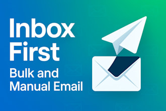 do manual email outreach and bulk sending plus list cleaning