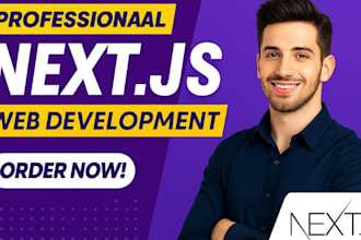 build a modern next js landing page or full next js website