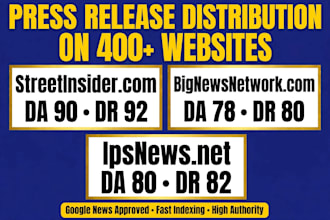 do press release write and publish on streetinsider ipsnews