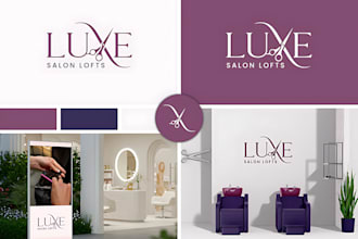do hair extensions nails beauty cosmetic and salon logo