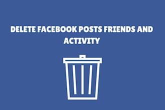 delete your facebook posts, friends and activity