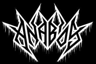 design an aggressive and powerful thrash metal logo