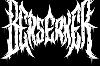 design a brutal and extreme metal logo