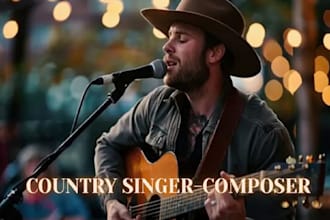 record and arrange professional male vocals for your song country, pop, reggae
