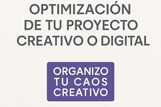 revisaré y optimizaré tu proyecto creativo o digital
