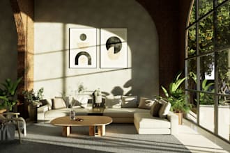 do interior design and 3d realistic renderings in the shortest time