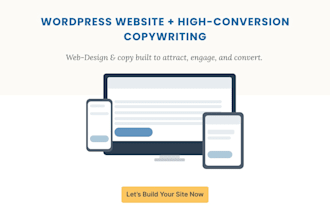 build a wordpress website paired with persuasive copywriting