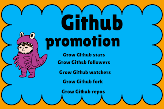 do organic promotion, github marketing, and github growth for real followers