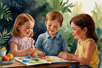 children story book illustration kids illustration