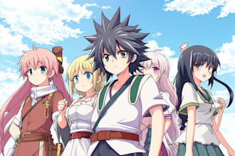 draw characters in anime or manga art,