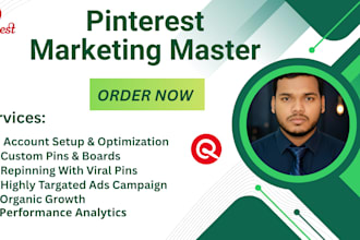 manage, grow and boost marketing as pinterest master