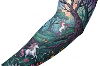 draw a attractive tattoo sleeve art