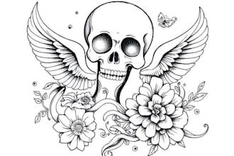 design an artistic line art or minimalist tattoo art