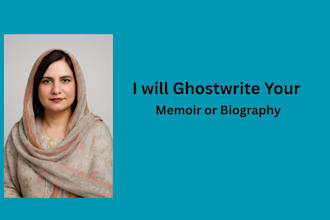 ghostwrite your memoir or biography