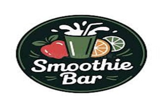 do modern smoothie bar and juice logo design