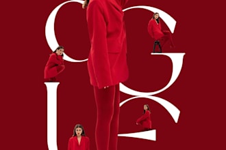 design modern poster design for you