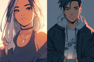 draw anime fanart, ocs and portrait