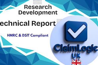 write hmrc friendly rd technical reports for UK companies