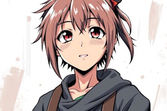 draw a character in manga style