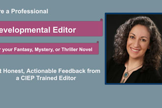 be your fiction developmental editor