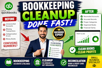 quickbooks bookkeeping and cleanup for businesses