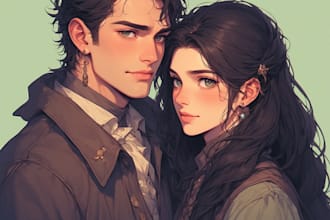 draw faceless couple illustration couples portrait