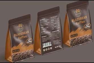 do coffee design, bottle label design, product label design, can label, pouch