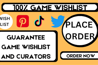 guarantee 1000 wishlist from solo campaign promotion, steam game promotion