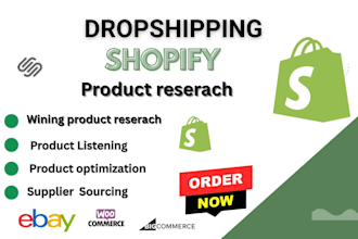 do product reseach or hunt winning product for shopify dropshipping store