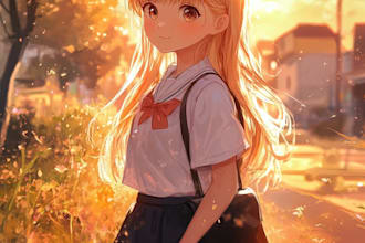 draw anime character for you