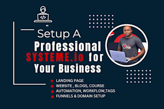 be your systeme io pro, landing page design and email automation guru