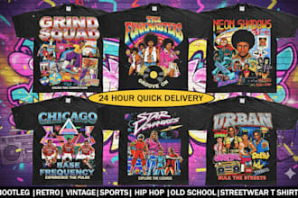 design vintage nascar or hip hop rapper bootleg t shirts retro 90s streetwear