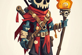 draw game art, 2d game characters, card game art