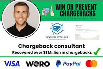 resolve your chargebacks and disputes as a experienced banking expert