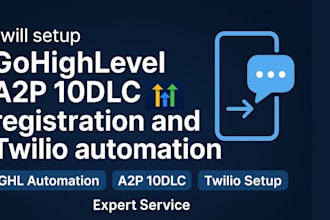 setup gohighlevel a2p 10dlc registration and twilio automation