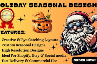 design halloween christmas party instagram ads poster event flyers shopify etsy