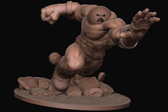 do custom 3d character sculpt for 3d printing,fantasy dnd hero,3d toy figure,stl
