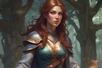 dnd character art and dnd character art