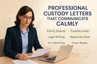 write family court and child custody support letters with care