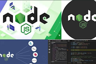 create a professional backend development with nodejs