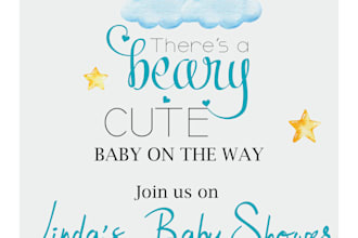 wedding invitation and baby shower or any event card design
