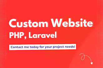 develop robust PHP laravel application with admin panel