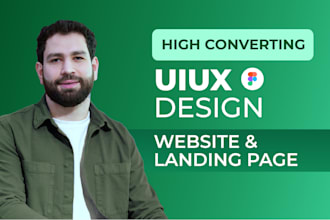 design high converting websites UI UX in figma, landing page, saas