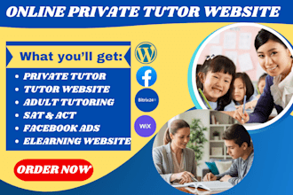 design private online tutor website sat act tutoring adult academic website