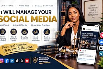 manage social media for law firms notaries and legal services