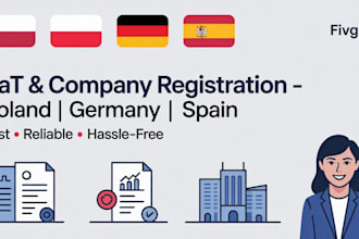 register vat or company registration in germany,poland,spain