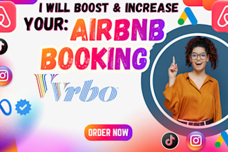 boost airbnb bookings or vrbo, booking via email marketing and facebook ads, SEO