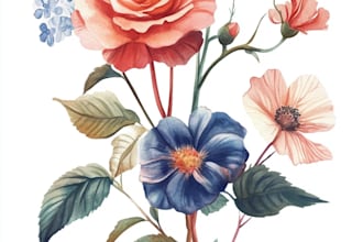 draw realistic botanical illustration