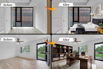 add realistic virtual furniture to your empty rooms