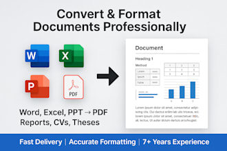 professionally convert and format word, PDF, excel, PPT documents